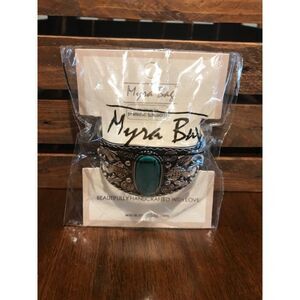 BOHO Vintage Myra Bag Silver-Plated Handcuff Style Bracelet